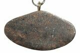 Stony Chondrite Meteorite ( g) Keychain - Morocco #238233-1